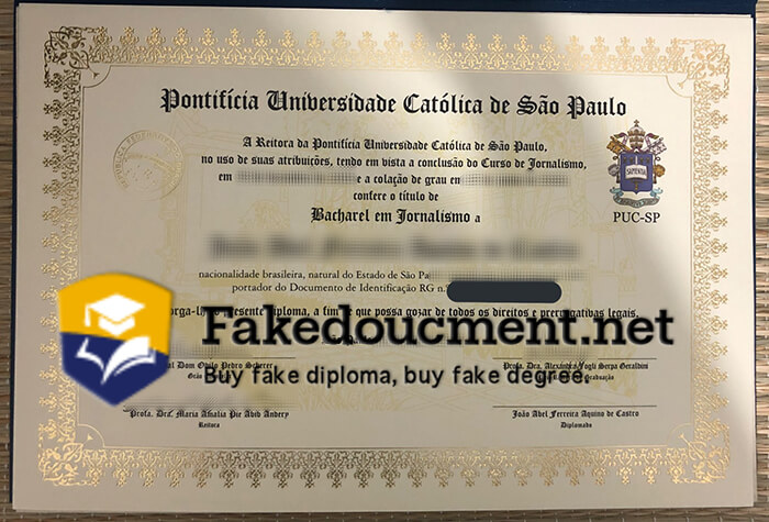 PUC SP diploma. where to order PUC SP fake degree? buy bachelor diploma.