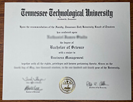fake Tennessee Technological University diploma, buy TTU fake degree.
