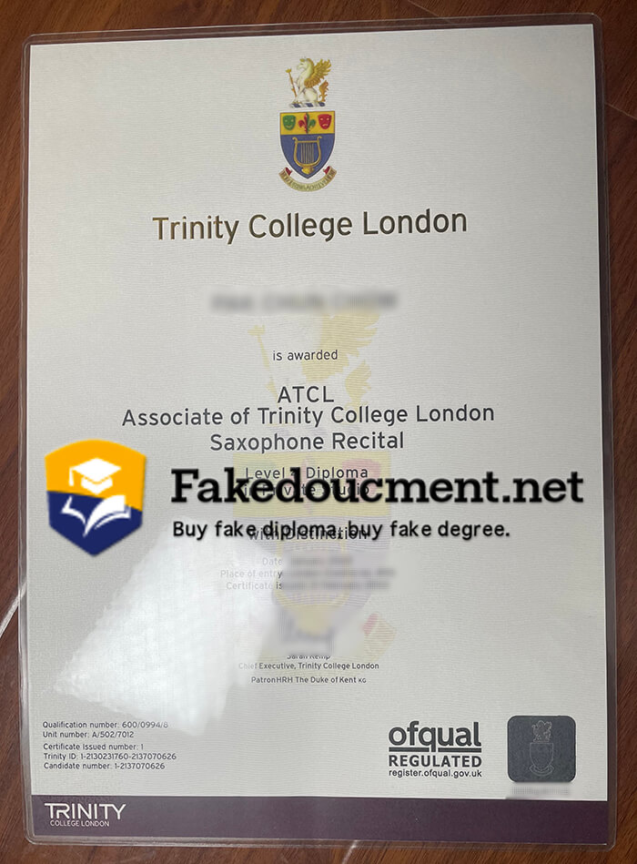 Where to order Trinity College London diploma? buy TCL fake degree online,
