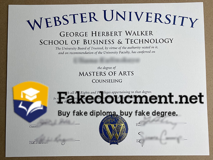 Buy Webster University diploma, fake Webster University degree.