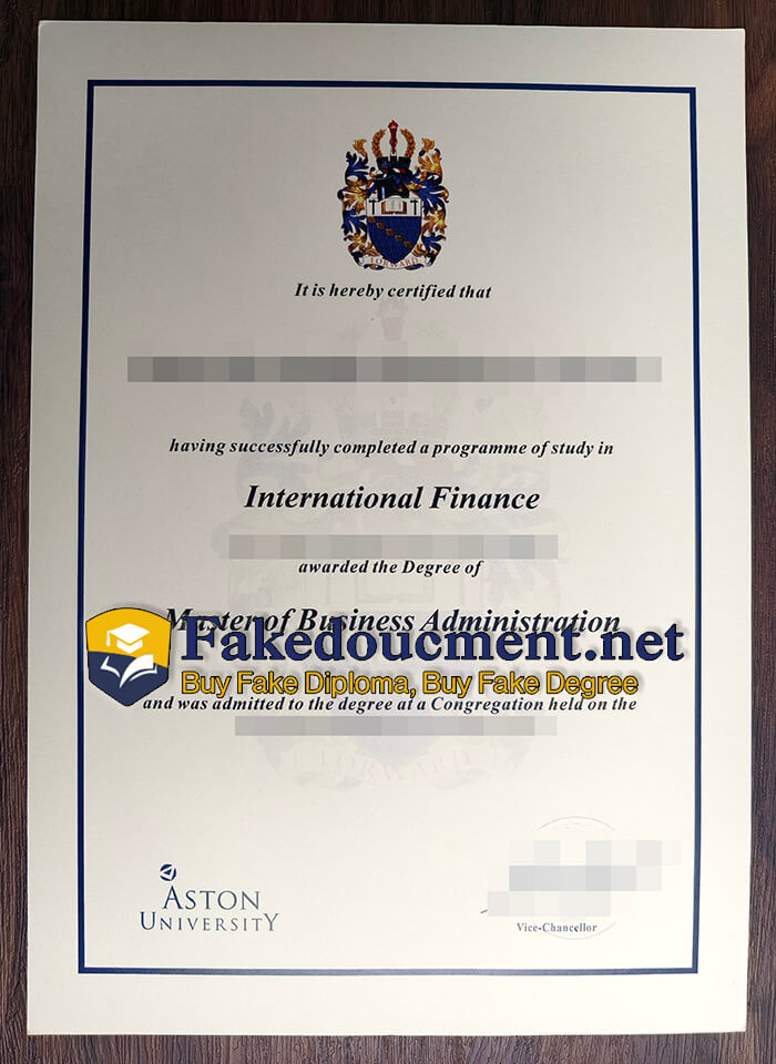 How to create fake Aston University degree certificate? Aston-University-degree