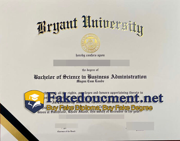 purchase fake Bryant University diploma