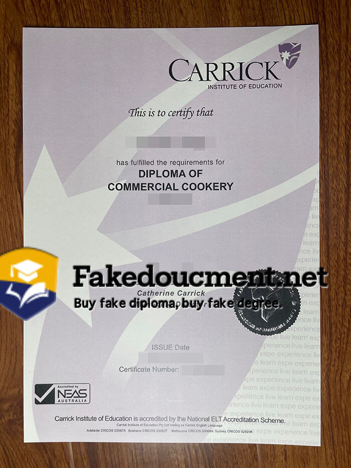 purchase fake Carrick Institute of Education degree