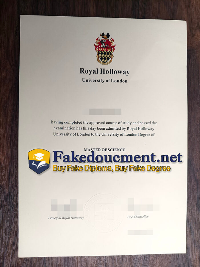 purchase fake Royal Holloway University of London diploma