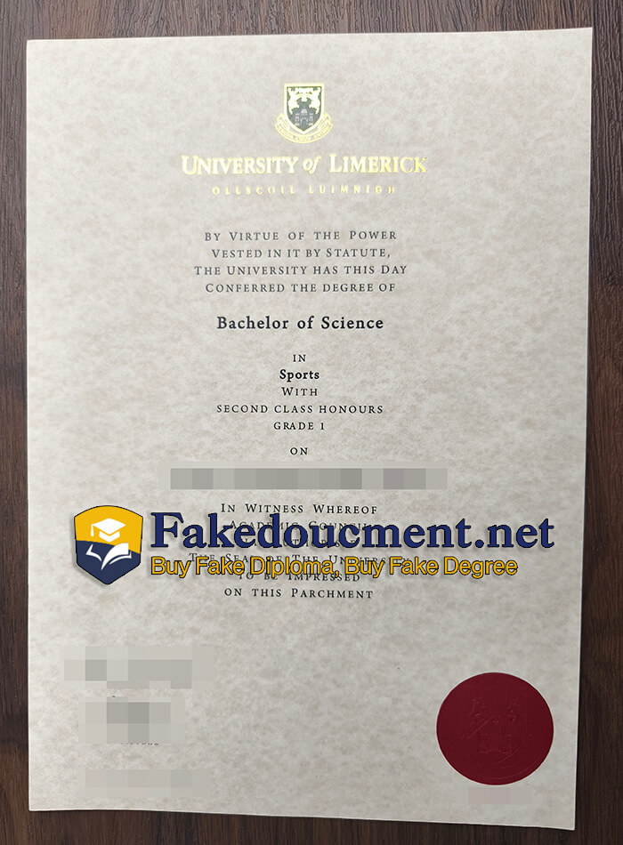 purchase fake University of Limerick diploma
