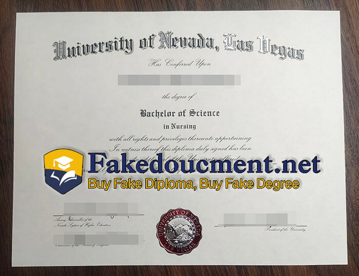 purchase fake University of Nevada, Las Vegas diploma