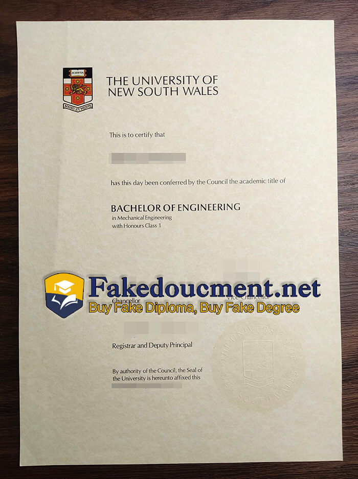 purchase fake University of New South Wales diploma