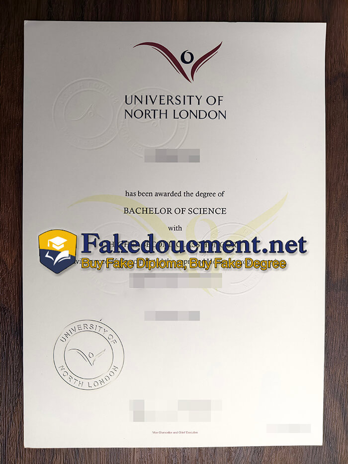 purchase fake University of North London diploma
