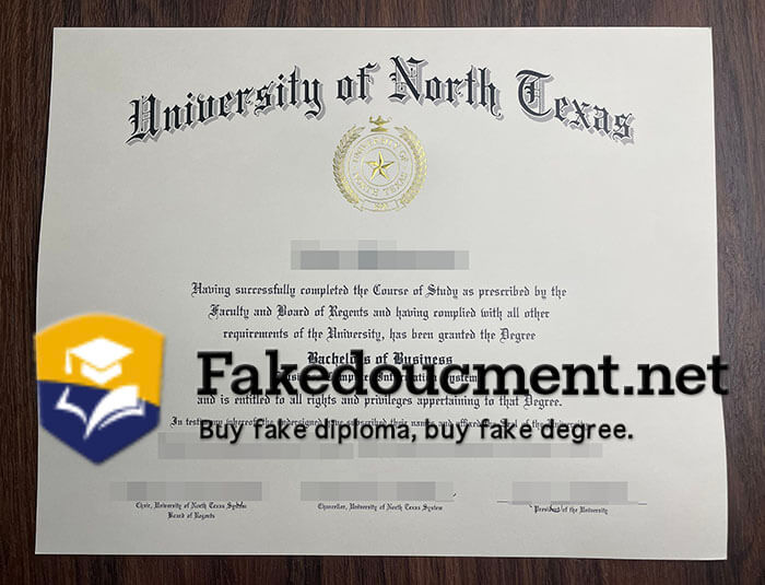 purchase fake University of North Texas diploma