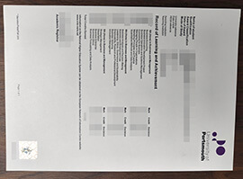 purchase fake University of Portsmouth Transcript