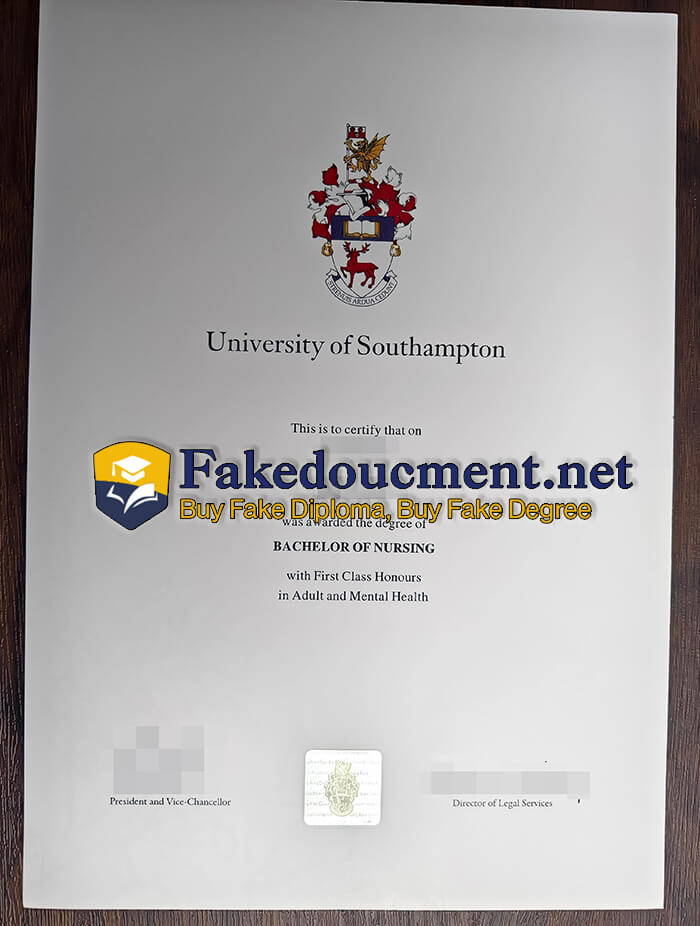 purchase fake University of Southampton diploma