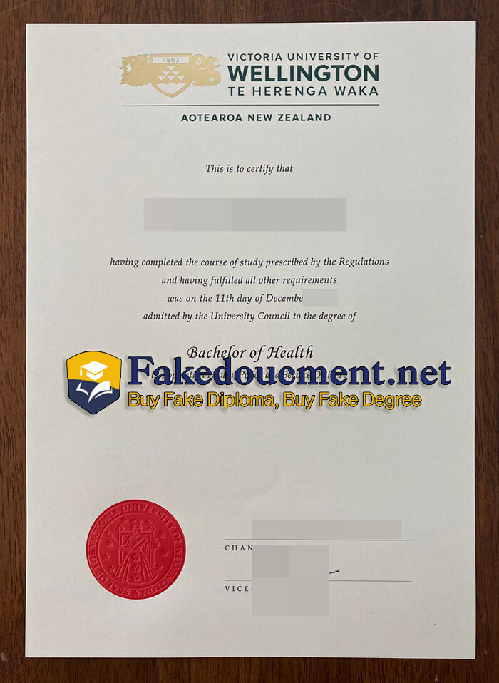 purchase fake Victoria University Wellington diploma