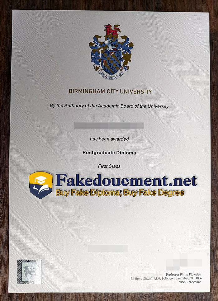 purchase fake Birmingham City University degree