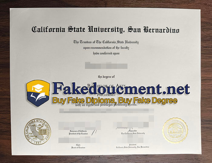 purchase fake California State University,San Bernardino diploma