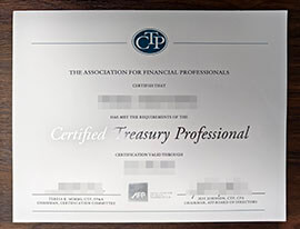purchase fake Certified Treasury Professional certificate