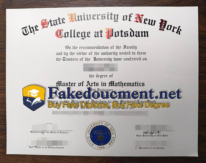 purchase fake College at Potsdam diploma