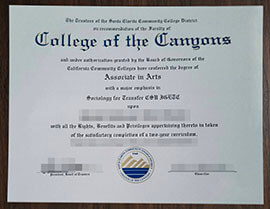 purchase realistic College of the Canyons degree