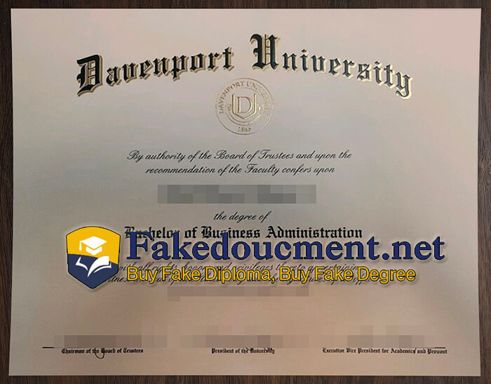 purchase realistic Davenport University diploma