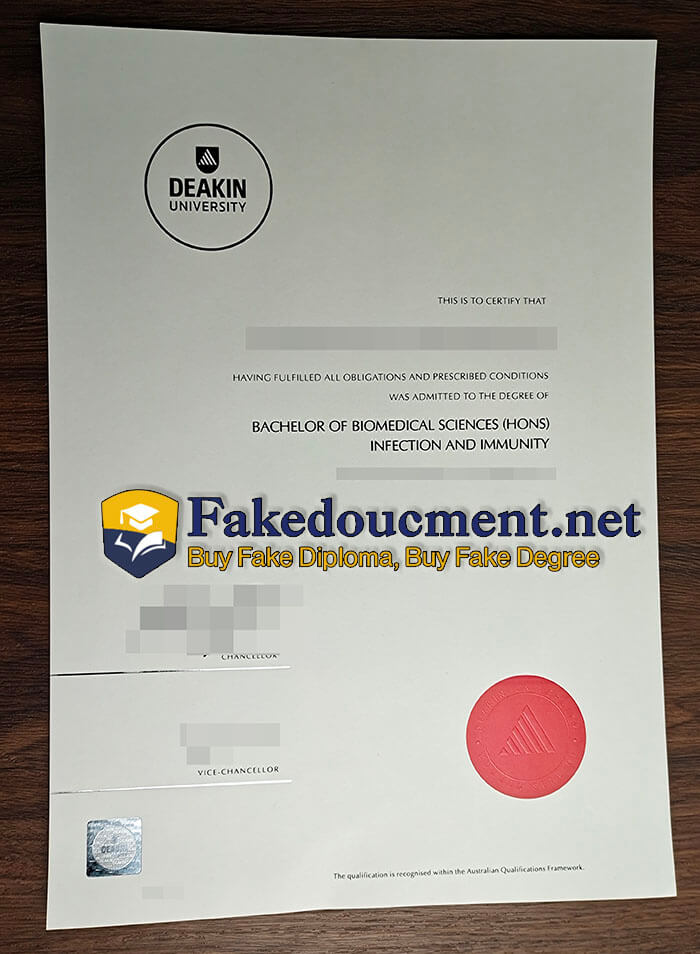 purchase fake Deakin University diploma