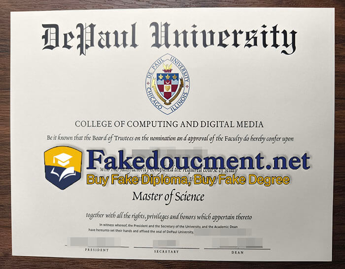 How much for fake Depaul University degree online? Depaul-University-degree