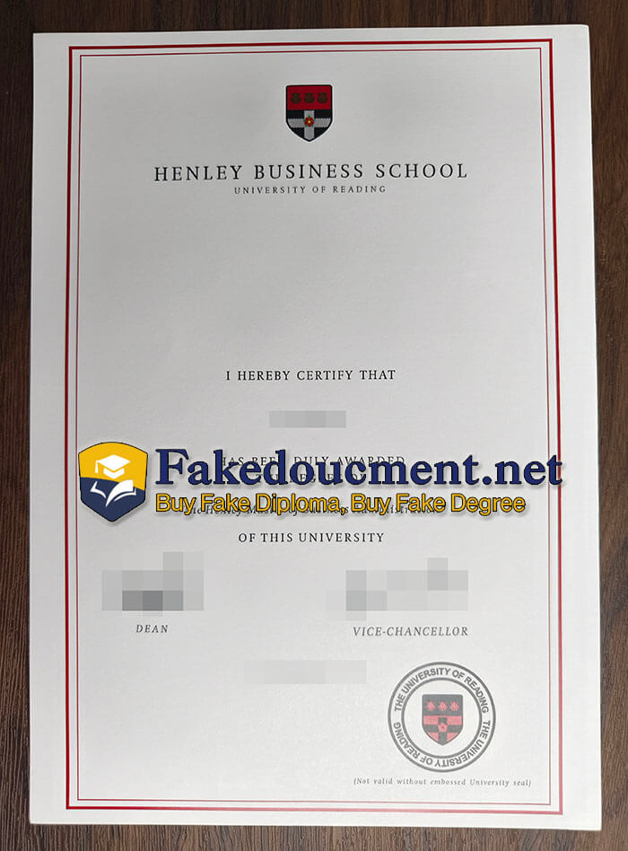 How much for fake Henley Business School degree online? Henley-Business-School-degree