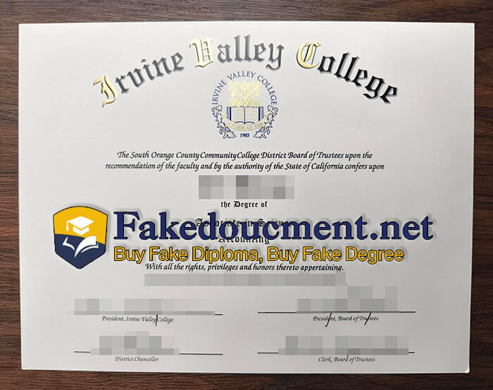 purchase fake Irvine Valley College diploma