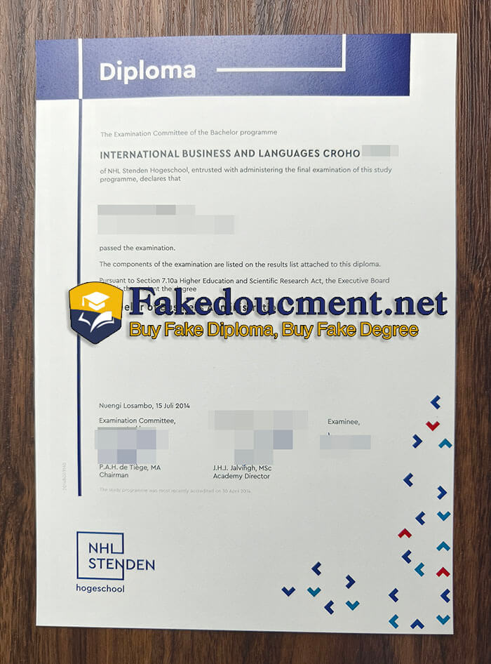 purchase fake NHL Stenden Hogeschool diploma