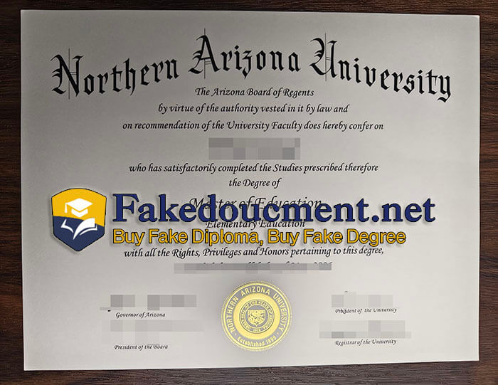 purchase fake Northern Arizona University diploma