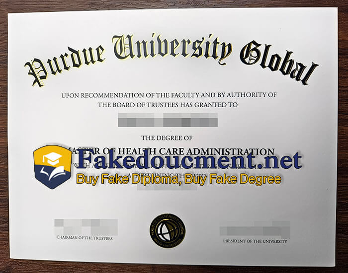 purchase realistic Purdue University Global diploma