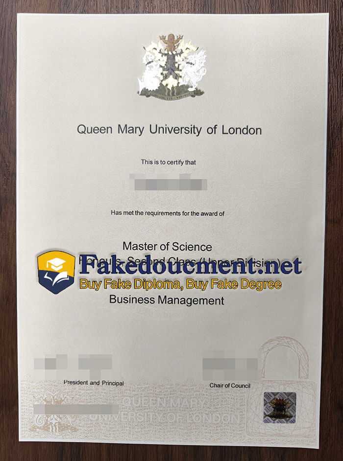 purchase fake Queen Mary University of London diploma