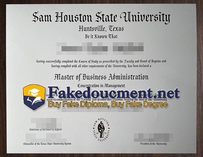 purchase realistic Sam Houston State University diploma