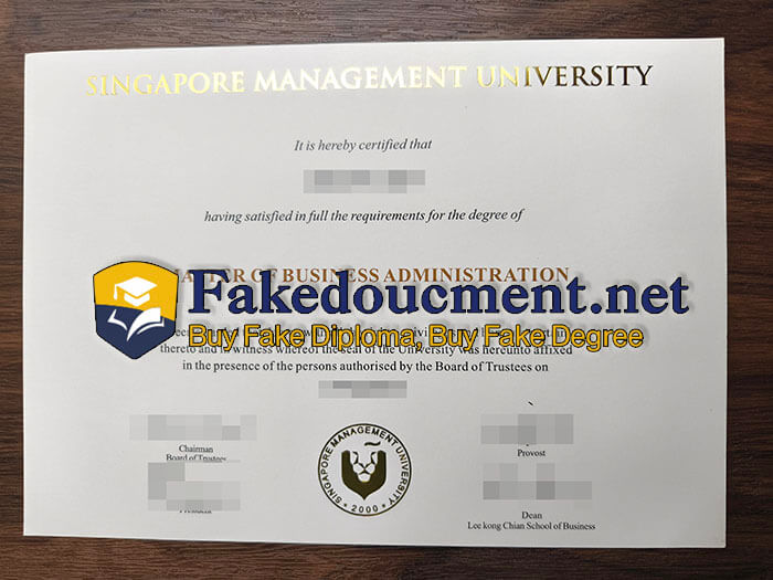 purchase fake Singapore Management University diploma