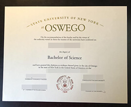 purchase realistic State University of New York at Oswego degree