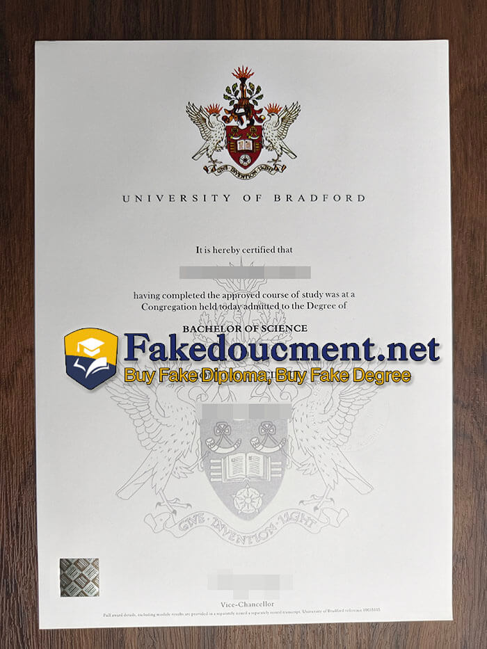 purchase fake University of Bradford diploma