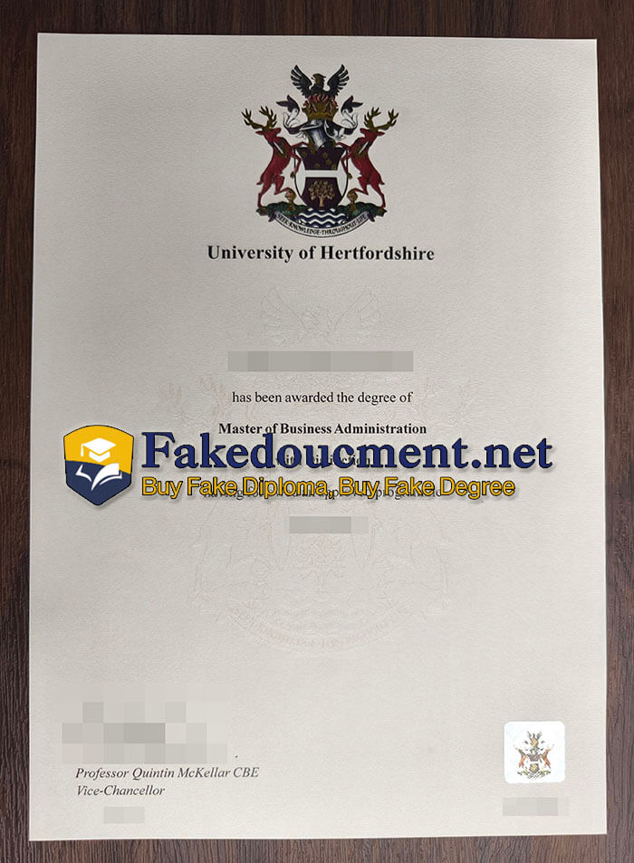 purchase fake University of Hertfordshire diploma