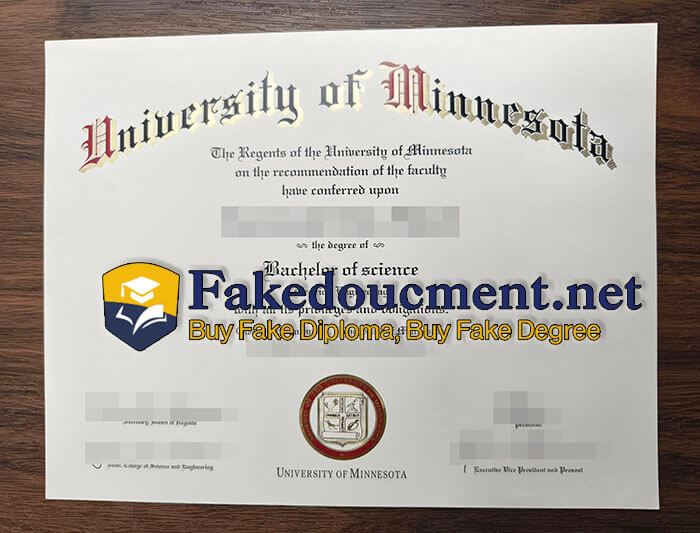 purchase fake University of Minnesota diploma