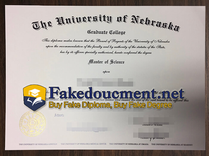 purchase realistic University of Nebraska diploma