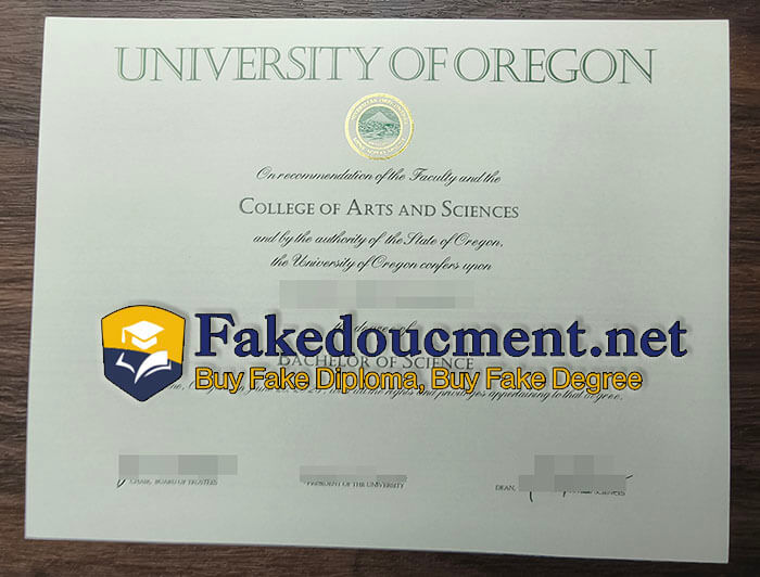 purchase fake University of Oregon diploma