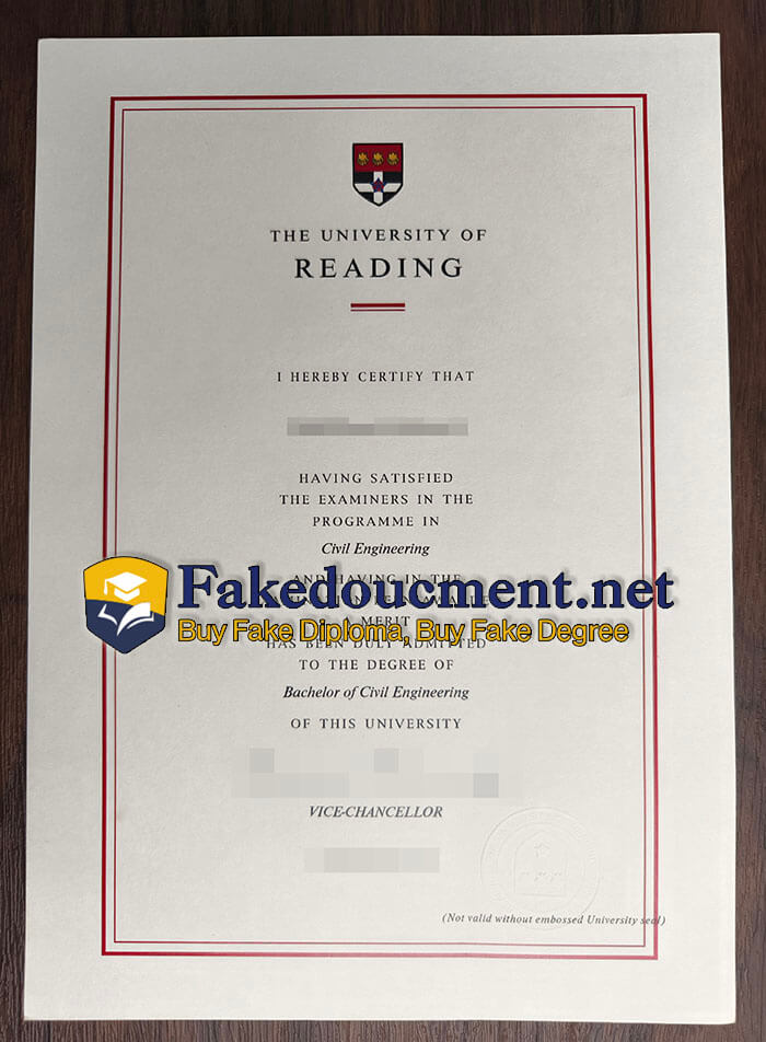 purchase fake University of Reading diploma