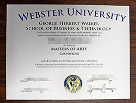 purchase fake Webster University degree