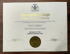 purchase realistic Algonquin College degree