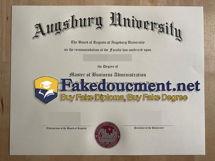 purchase realistic Augsburg University diploma