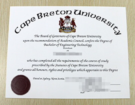 purchase realistic Cape Breton University degree