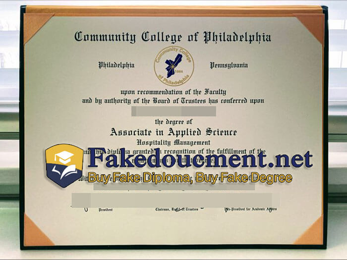 purchase realistic Community College of Philadelphia diploma