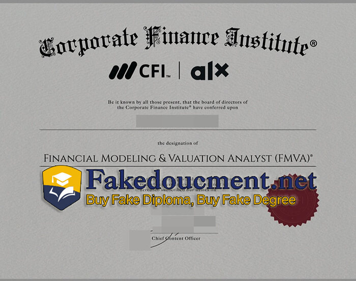 purchase realistic Corporate Finance Institute certificate