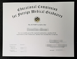 purchase realistic Educational Commission for Foreign Medical Graduates certificate