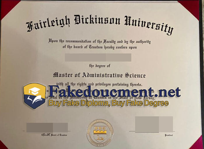 purchase realistic Fairleigh Dickinson University diploma