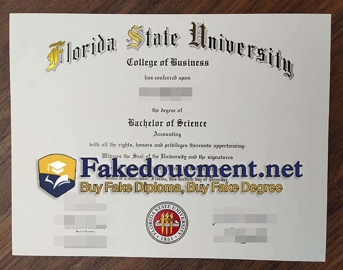 purchase realistic Florida State University diploma