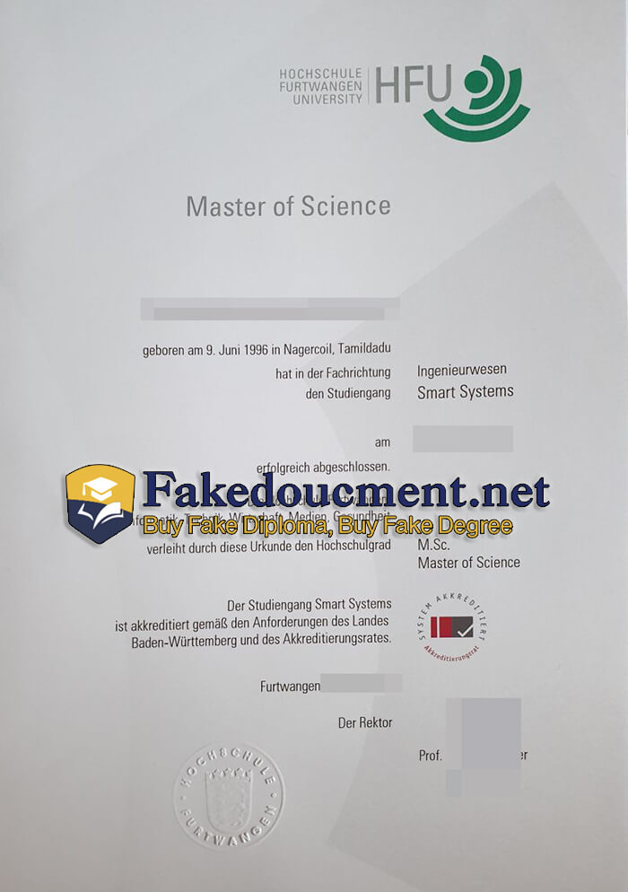 purchase realistic Hochschule Furtwangen University diploma