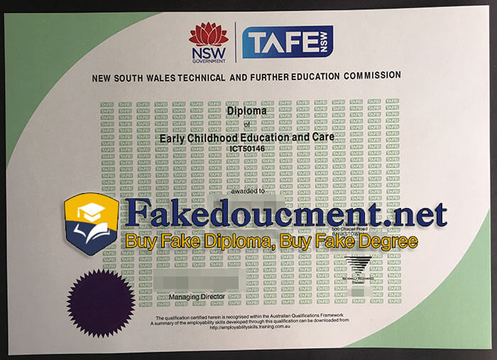 purchase realistic NSW TAFE diploma